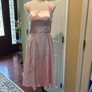 Satin midi dress